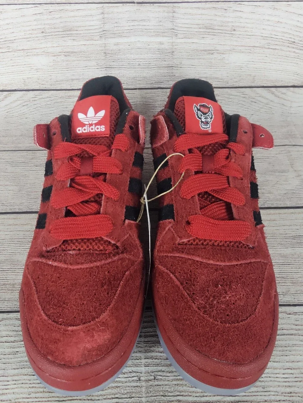 Adidas Forum Low x NCAA 'NC State 2025 Red Shoes Sneakers HQ7481 size 10.5 NWOB
